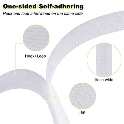 1"x16ft Hook and Loop Straps with 25 Metal Buckles