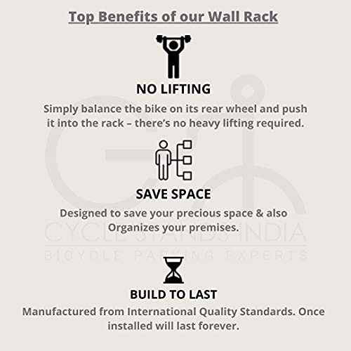 Wall Mount Vertical Bicycles Hanger for Home Space Saving Bicycle Rack Storage Mount for Garage or Home