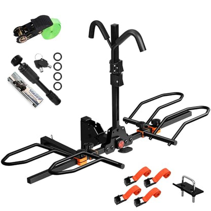 Platform 2 EBike Rack for Car Hitch Bike Rack for SUV RV Trucks Carrier Bicycle Car Racks 2 (2 Count)