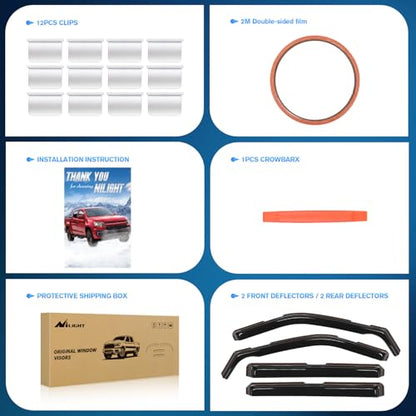 in Channel Window Deflectors for Ford Explorer 2011
