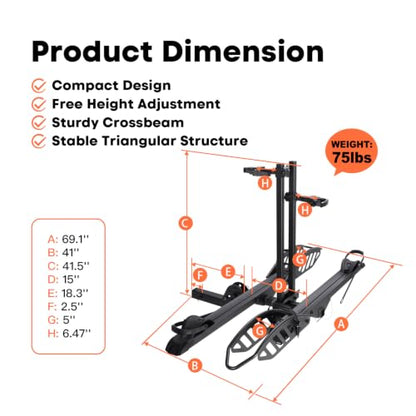 CyberRack EBike Rack for 2 Bike