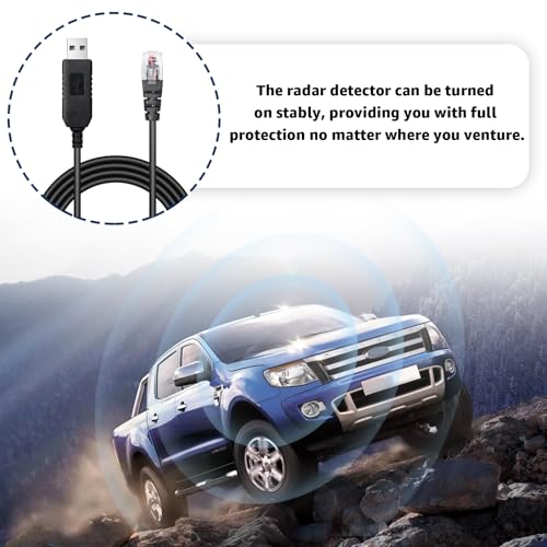 USB to RJ11 Radar Detector Power Cable for Uniden Escort Detectors 4.92Ft