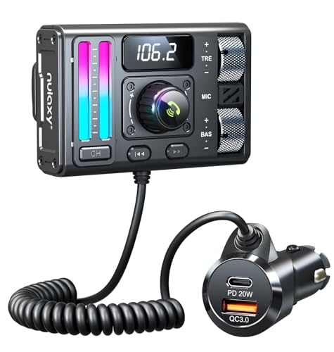 Bluetooth 5.3 Car Adapter with Air Vent Installation & DSP Noise Cancellation