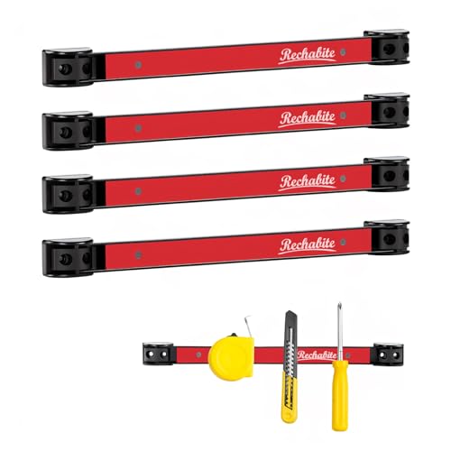 4 Pieces 12" Magnetic Tool Holder Strip (4 Count)