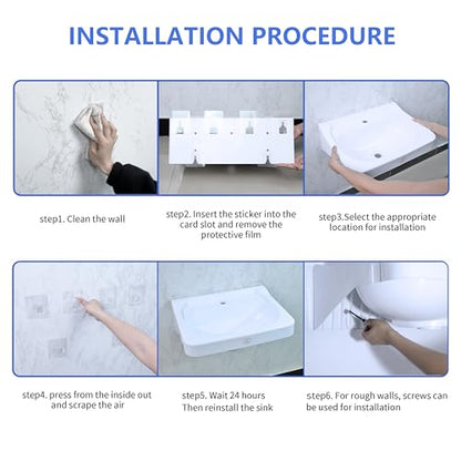 Wall Mount Bathroom Sink 19.7*15.3 No