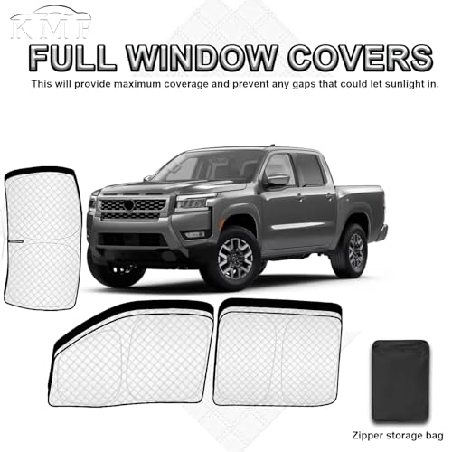 5pcs Thicken Sun Shades for Nissan Frontier 2022 (5 Count)