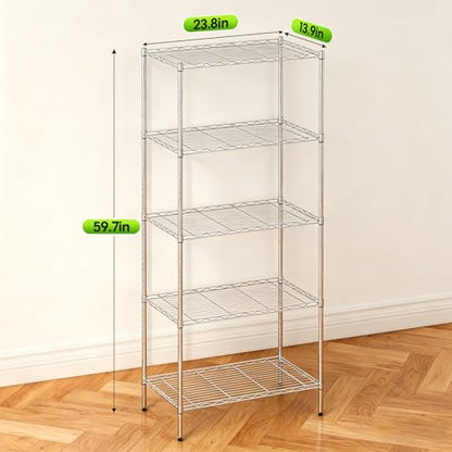 5 Tier Wire Storage Shelves