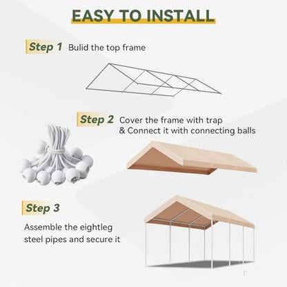 10x20 FT Carport