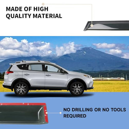 4PCS Rain Guards Fit for 2013