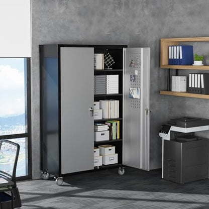 Upgraded Wide & Deep Garage Storage Cabinet