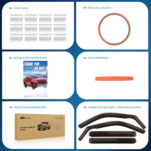 Side Window Deflectors for Toyota Tundra Double Cab 2022