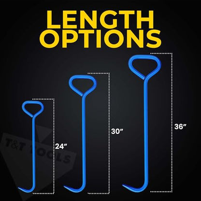 T&T Tools 30 Inch Manhole Cover Hook Tool (16 Ounce)