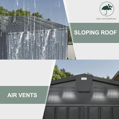 Domi Outdoor Storage Shed 11' x 12.5'