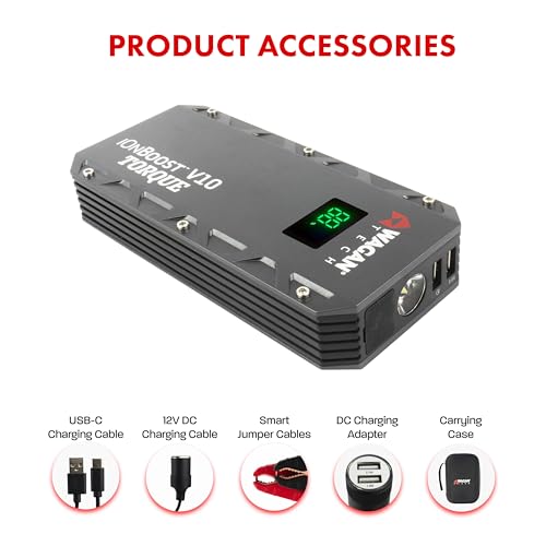 EL7507 Jump Starter iOnBoost V10 Torque 1000Amp Peak 12V Portable Lithium Car Battery Up to 7.8L V10 or 6.7L Diesel