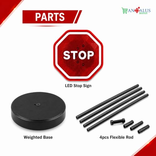 Flashing LED Stop Sign Garage Parking Assistant System (2 Count)