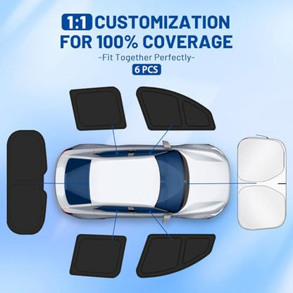 Car Window Shades for Nissan Kicks 2018 (6 Count)