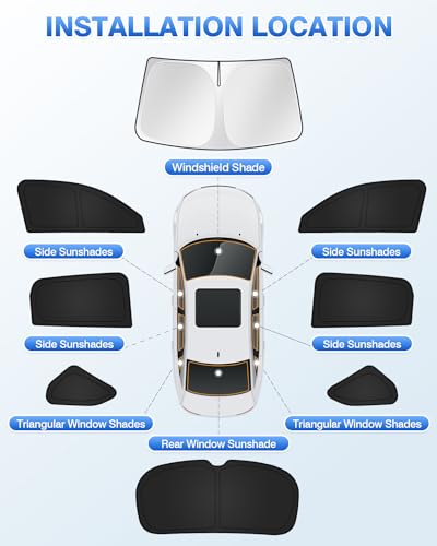 Sunshades for Honda HRV 2023 (8 Count)