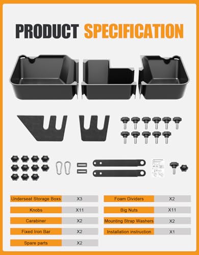 Under Seat Storage Boxes for 2019