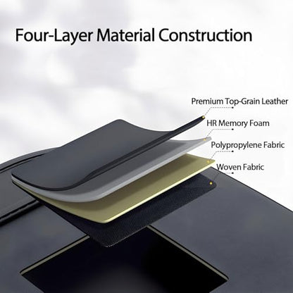 2 Pack Universal Premium Leather Foldable Car Backseat Organizer with Table Tray (2 Count)