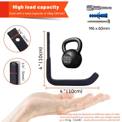 4 Pack Garage Storage Hooks (4 Count)