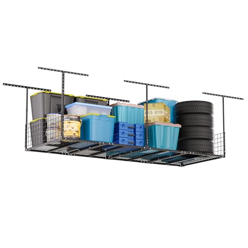 Garage Ceiling Storage Racks with Side Panels
