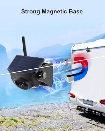 1080P Solar Magnetic Wireless Backup Hitch Camera
