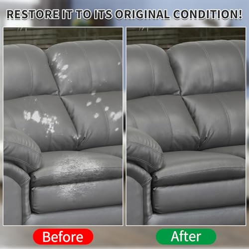 Dark Gray Leather Recoloring Balm with 100ml Mink Oil