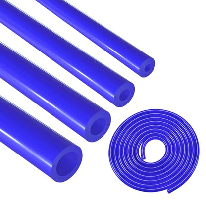 5/32 1/4 5/16 1/2 Silicone Vacuum Tubing Hose Line Kit 10FT 130PSI Max Pressure Blue (4mm 6mm 8mm 12.7mm)