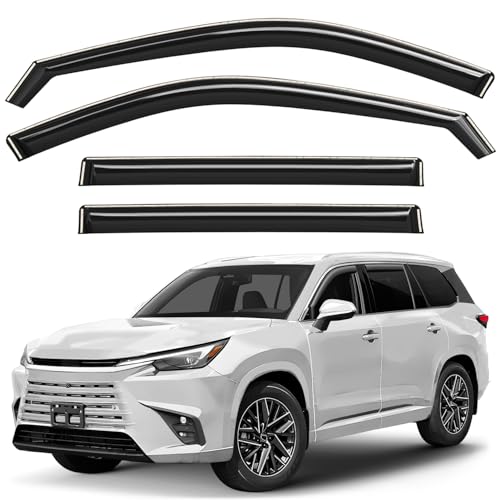 Window Deflectors Smoke Tinted in (4 Count)