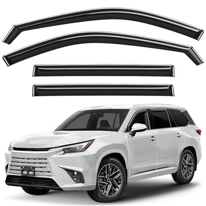 Window Deflectors Smoke Tinted in (4 Count)