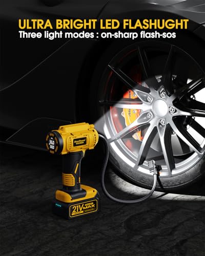 Cordless Tire Inflator Portable Air Compressor