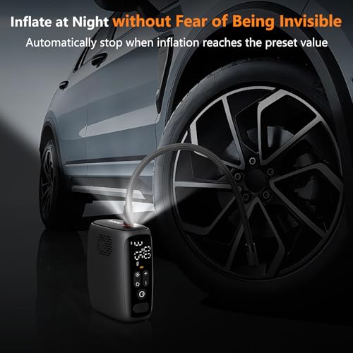 Tire Inflator Portable Air Compressor 150PSI (20000 Count)