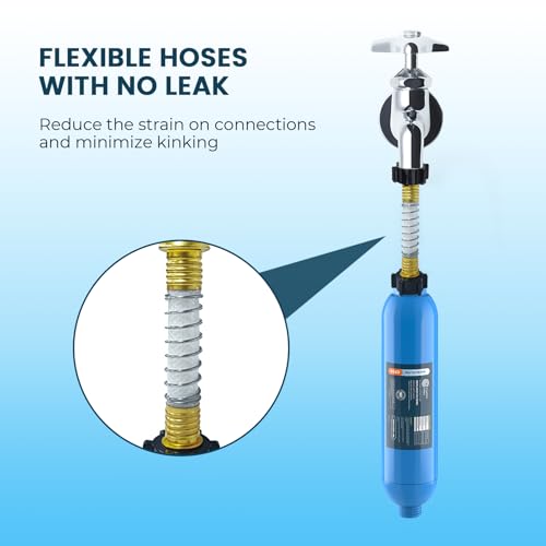 RV Marine Inline Filter with 2 Flexible Hose 3 (3 Count)
