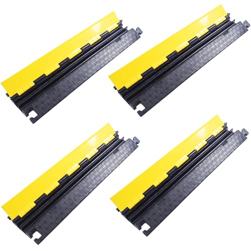 4 Pack Rubber Cable Protector Ramp 2 (4 Count)