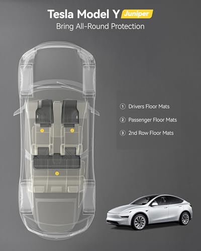 Floor Mats Fit for Tesla New Model Y 2025 2026 Juniper