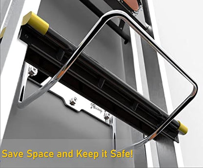 2 Ladder Hooks Wall Mount for Ladder Storage Strollers and Folding Chair