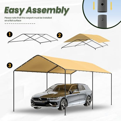Carport 10‘ x 20’ Garage Car Canopy w