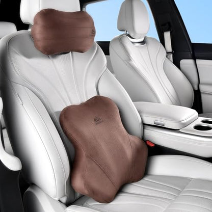Car Lumbar Support Pillow and Car Neck Pillow Kit