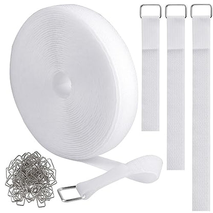 1"x32ft Hook and Loop Straps with 50 Metal Buckles