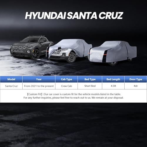 Multi Layer Hyundai Santa Cruz Truck Cover