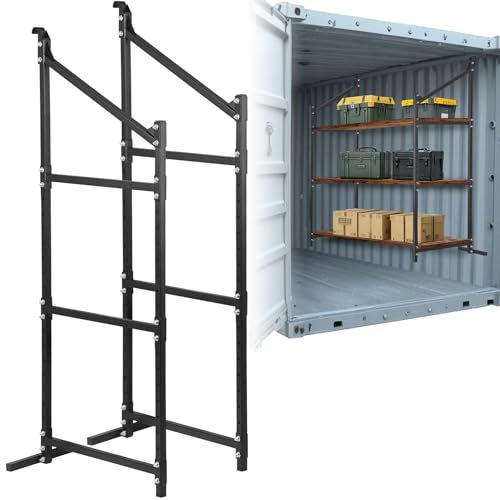 2 Pack Hanging Heavy duty Adjustable Shelf 56.5x22 Cargo Container Shelving units (2 Count)