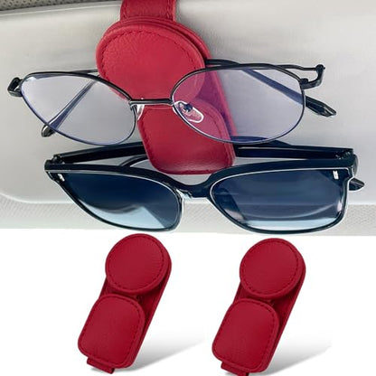 2 Pack Sunglasses Holder for Car Visor