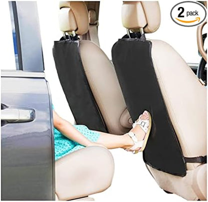 2 Pack X-Large Waterproof Kick Mats Backseat Protector, Durable Car Seat Back Protectors for Vehicles to Protect from Dirt, Mud & Scratches, Fits Most SUVs and Vans