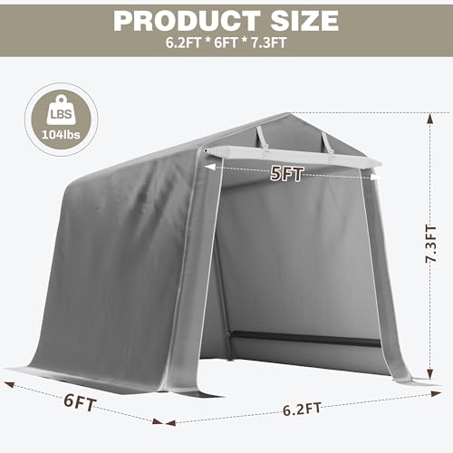 6x6 FT Motorcycle Carport