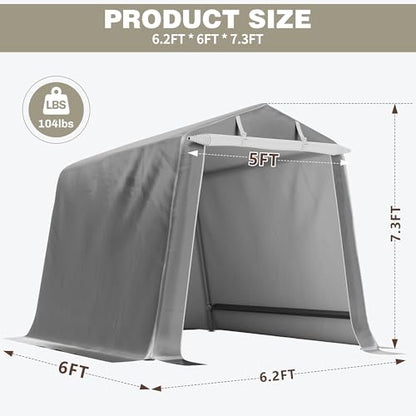 6x6 FT Motorcycle Carport