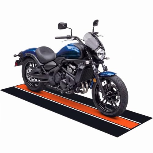 Motorcycle Mat Garage Floor Rug Washable Parking Mats for Garage Floors Non Slip Oil Absorbent Pad Rubber Backing Layer Protects Floor