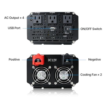 4000 Watt Power Inverter 12V to 110V