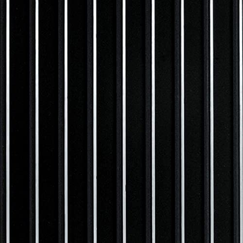 Garage Flooring 8'6" x 24' Midnight Black Ribbed Channel Vinyl Protector Mat