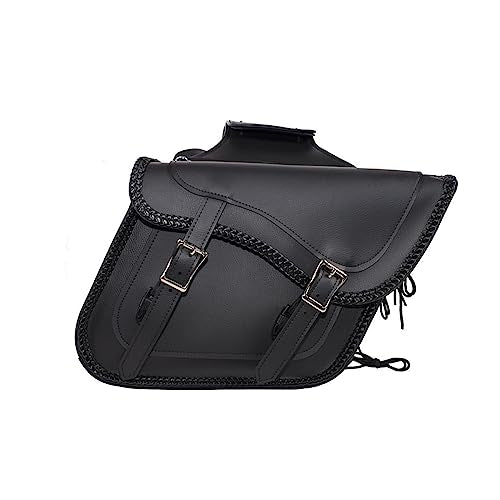 Motorcycle Saddle Bags Leather Motorcycle Luggage Bag with Gun Holsters For Softails Sportsters and Choppers Tool Bags