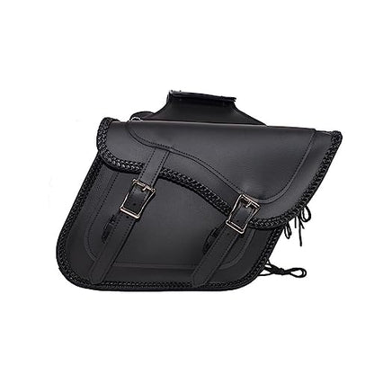 Motorcycle Saddle Bags Leather Motorcycle Luggage Bag with Gun Holsters For Softails Sportsters and Choppers Tool Bags